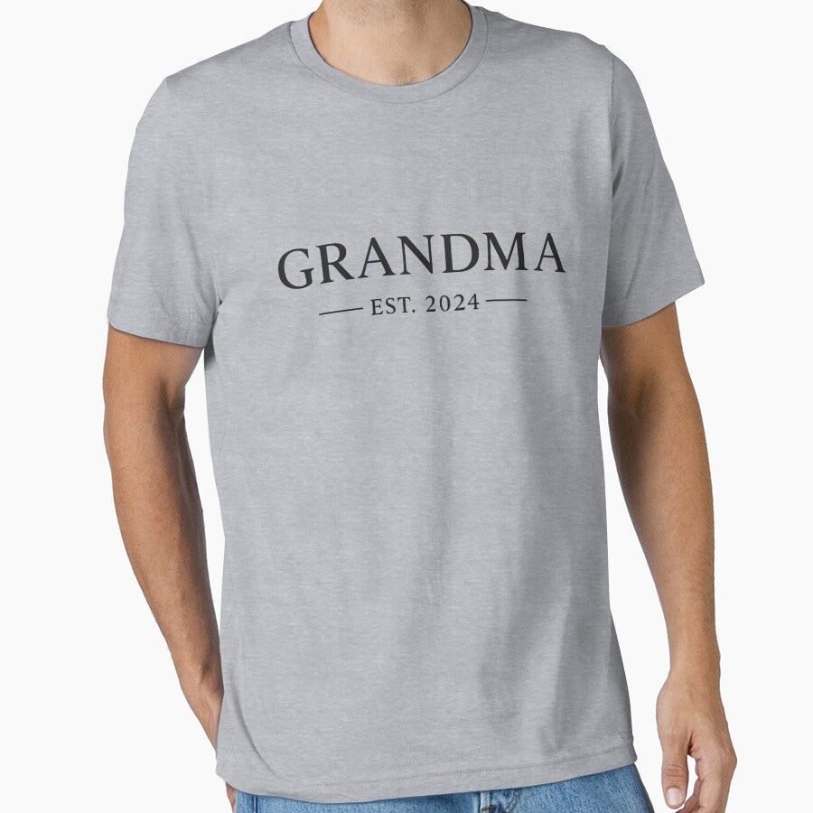 Grandma Est Minimal Grandma Shirt | New Grandma Gift by TKOprintdesigns