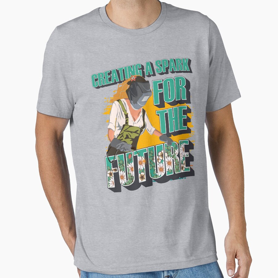 Welder girl funny quote woman metal worker gift Creating a spark for the future by HomeCoquette