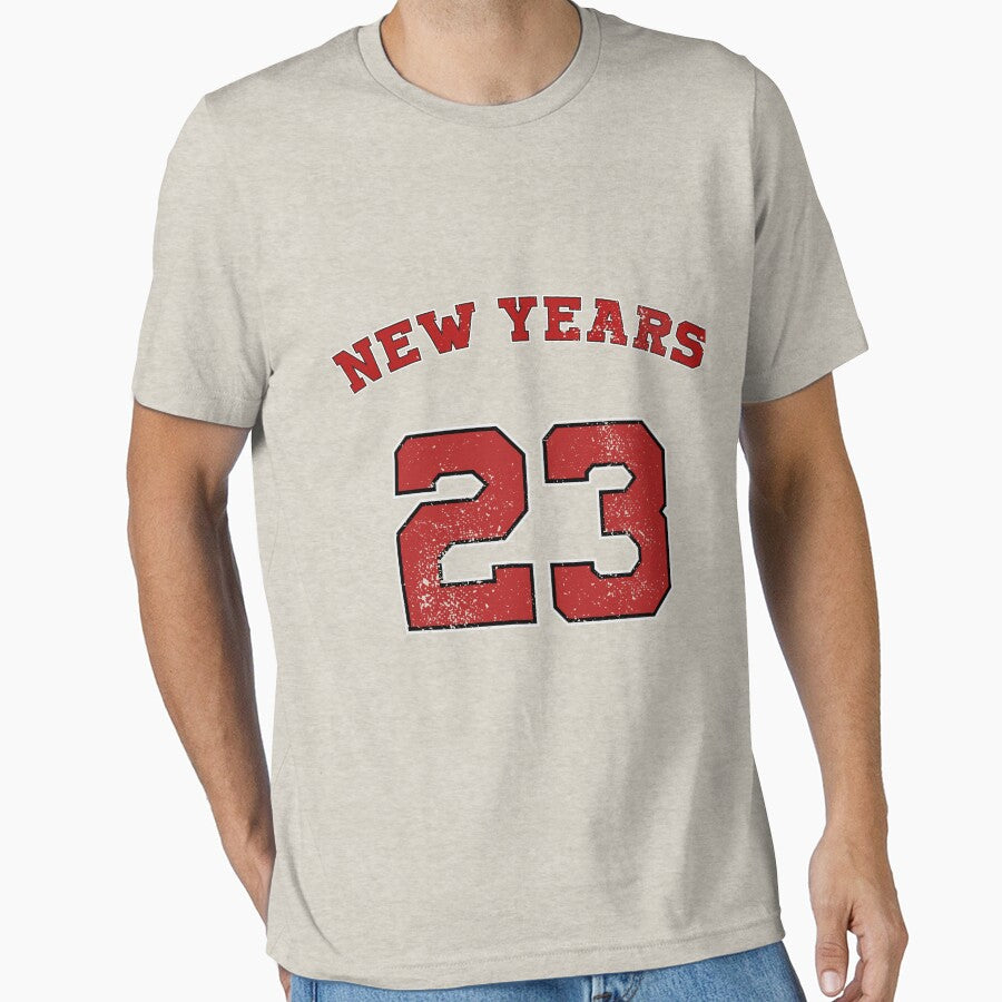 Retro College New Years 2023 Distress Pattern by ddworkshop
