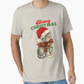 Meowy Christmas Cat Shirt — Vintage Holiday Kitten Illustration by 99 Organizers