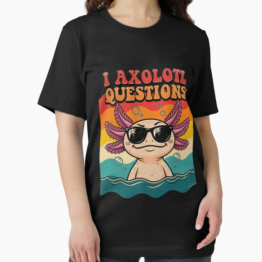 I Axolotl Questions Adults Youth Kids Retro Vintage by CF_VintageDesign