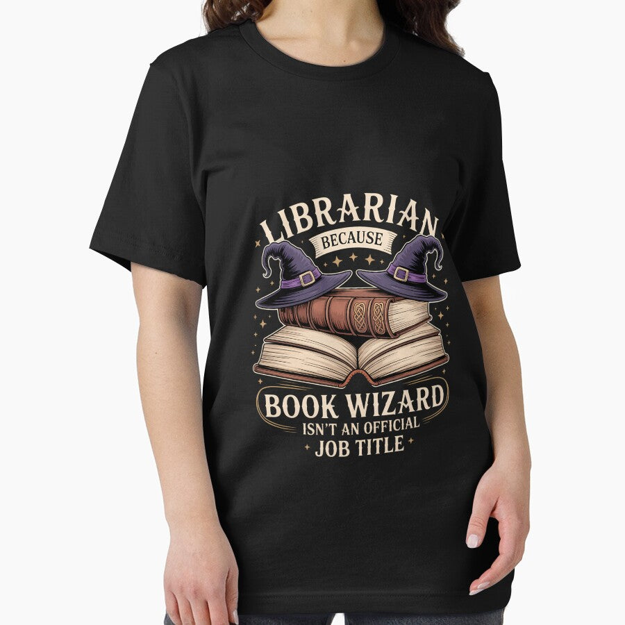 Womens Librarian Because Book Wizard - Funny Library by KarstenNoanra