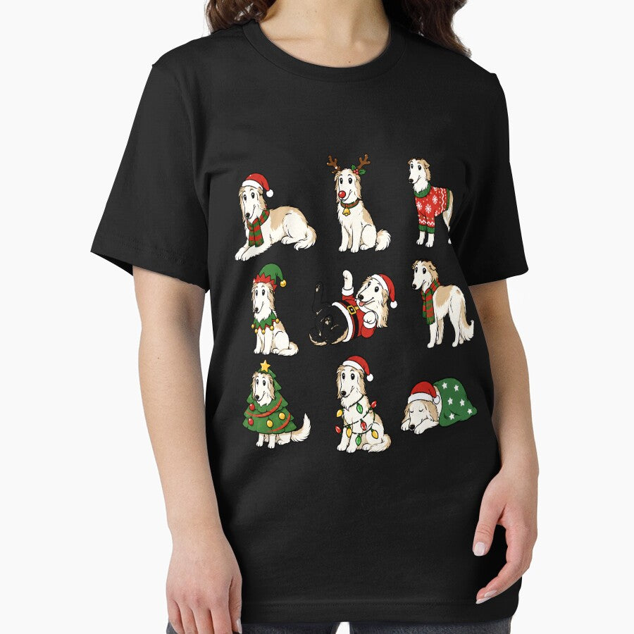 Funny Borzoi Dog Christmas Holiday Xmas Mom Dad by rafaeltto