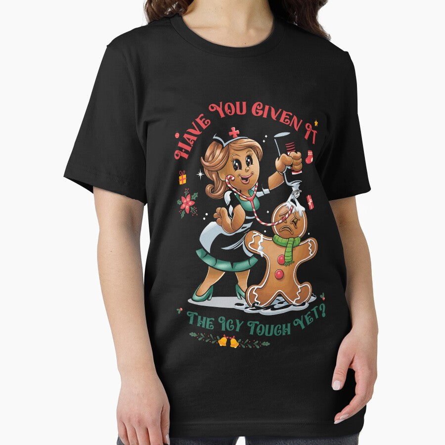 Funny Christmas Nurse Gingerbread Man ICU Holiday Humor by BongsEmporium