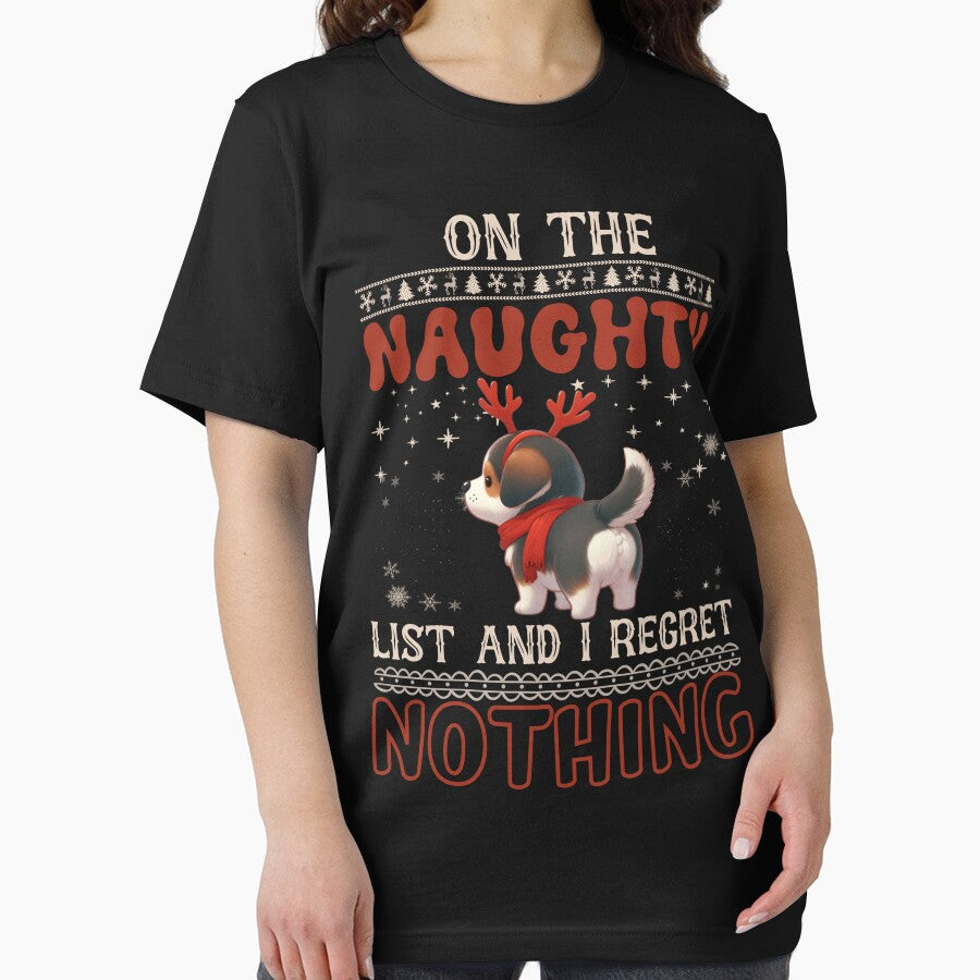 "Alaskan Malamute on the Naughty List: No Regrets Christmas Vibes" by Xhevahir