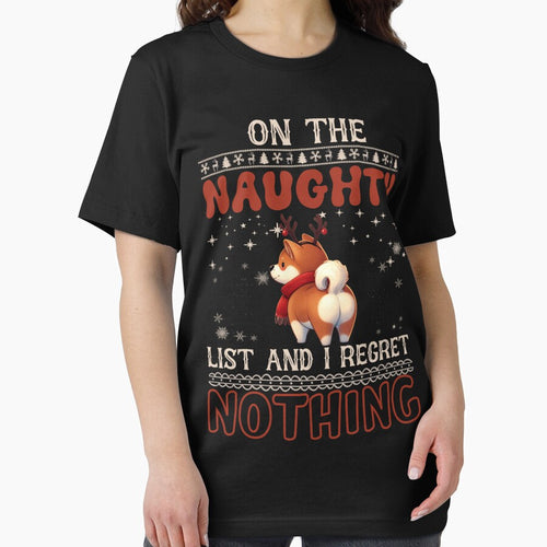"Akita on the Naughty List: No Regrets Christmas Vibes" by Xhevahir