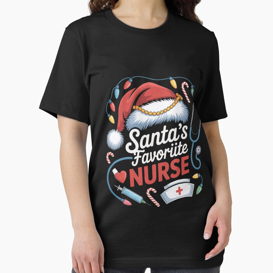 Favorite Santas Classic Merry Christmas Retro Vintage Nurse by Olincristie