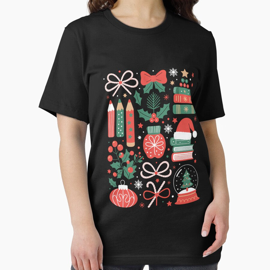Coquette Bow Teacher Christmas Elementary School Xmas Winter by LunaCrazeArt