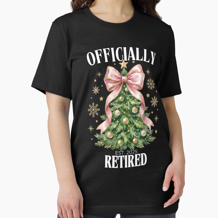 Officially Retired Est.2025 Christmas Tree Pink Bow Coquette by thebest-2studio