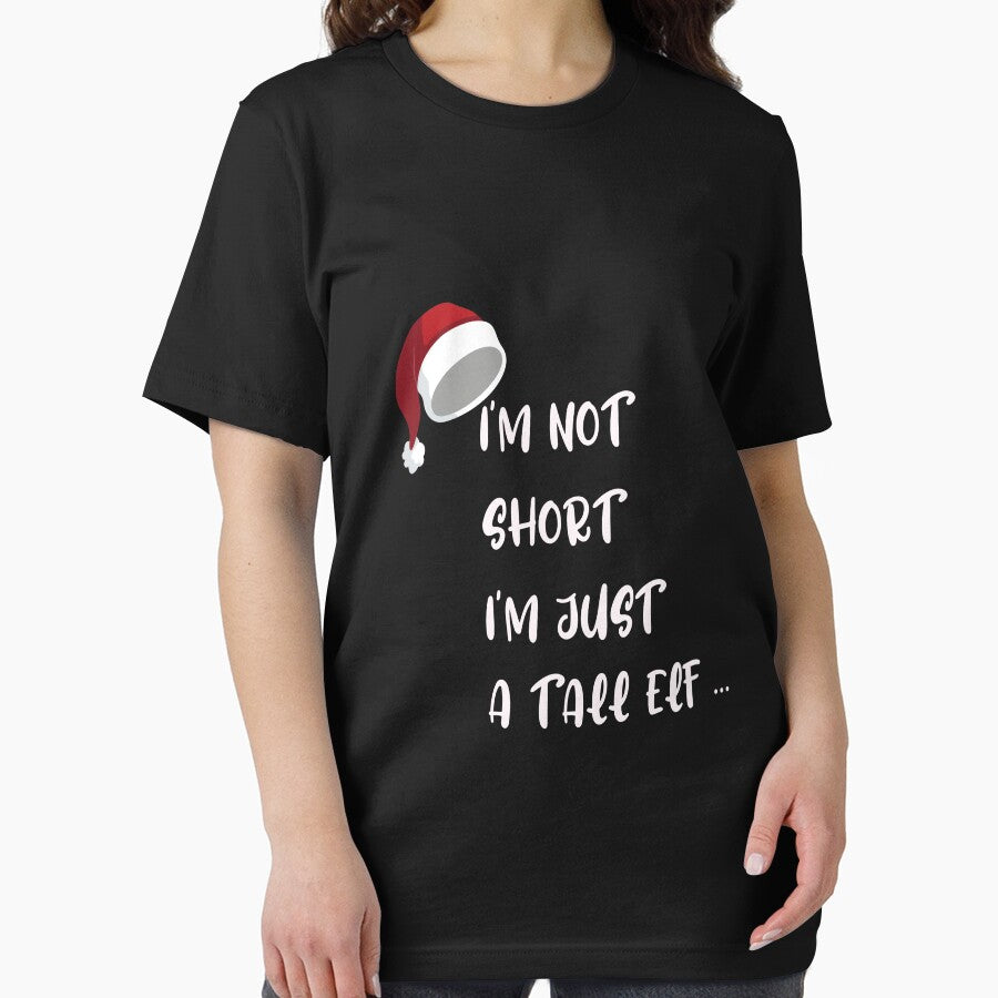 Copy of Copy of I'm not short I'm Just A Tall Elf Funny Christmas: Cute Family Gift idea for Mom, Dad & sublings by Best T-shirt design