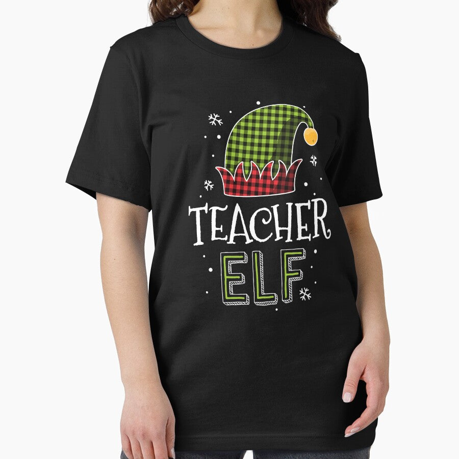 Teacher Elf Plaid Matching Christmas Pajamas School Squad by 14thFloor