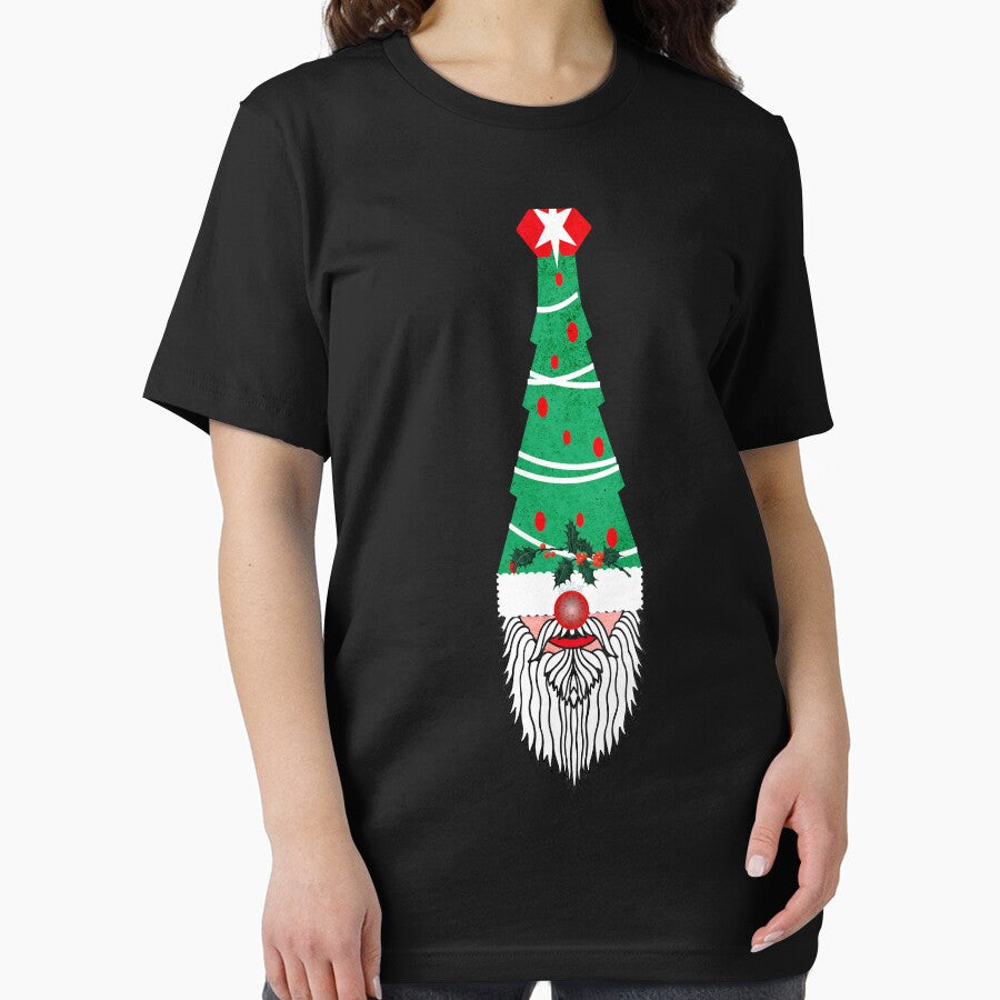Gnome Christmas Neck Tie by Rich Summers Art