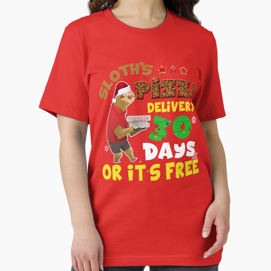 Sloth Pizza Delivery Christmas Shirt, Sloth Lover Shirt, Funny Christmas Shirt, Christmas Party Shirt by Nrlifecreations