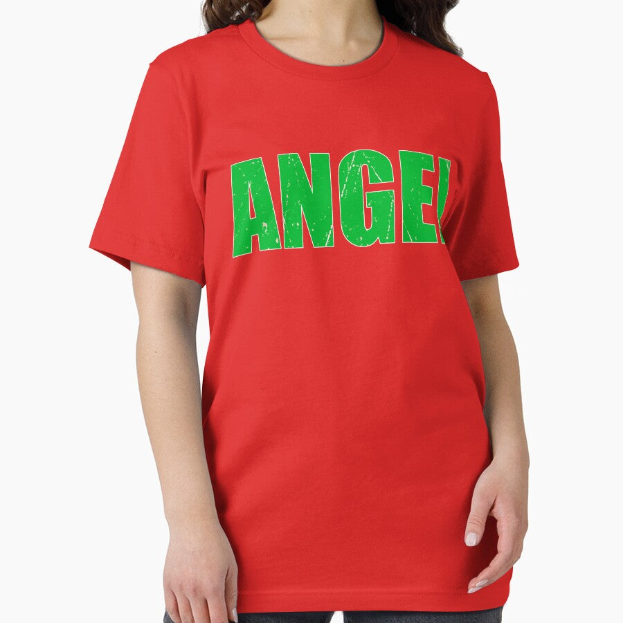 Angel Simple Christmas T Shirts Cute Funny Christmas T Shirt Gift For X Mas Holiday by arcadetoystore