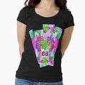 Psychedelic Abstract Happy New Year design, 4,Howdy New Year,New Years Celebration, New Years Eve Countdown by Adri Barnard