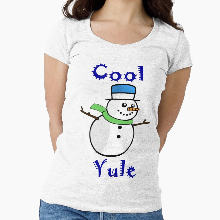 Cool Yule Snowman in Blue Top Hat by MurphyMorganGifts