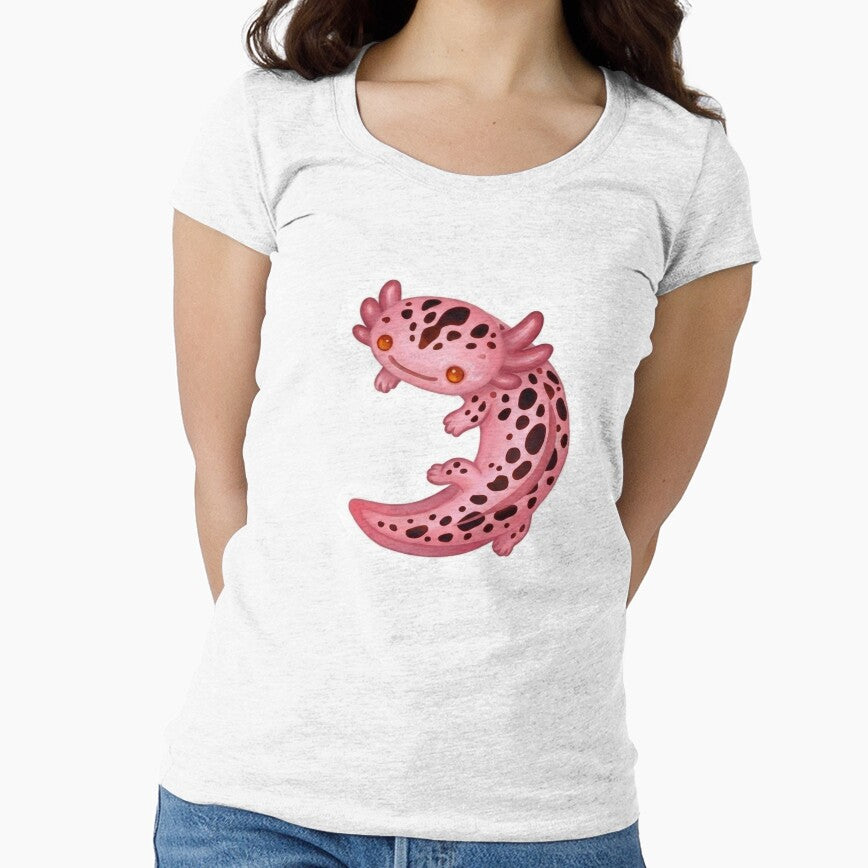 Cute Axolotl Design / Pink / Girly / Kawaii / Happy axolotl / Magical / Tshirts, mugs, stickers, journals, backpacks etc by TeenLake