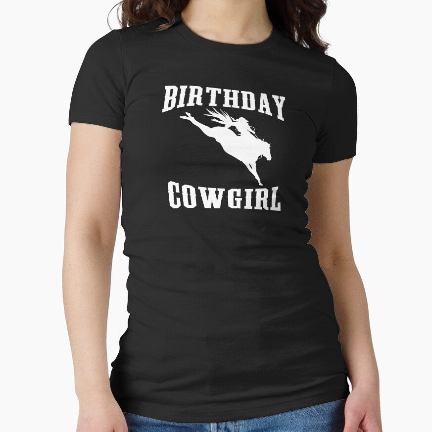 Birthday Cowgirl Horse Horseback Riding Rodeo by BUBLTEES