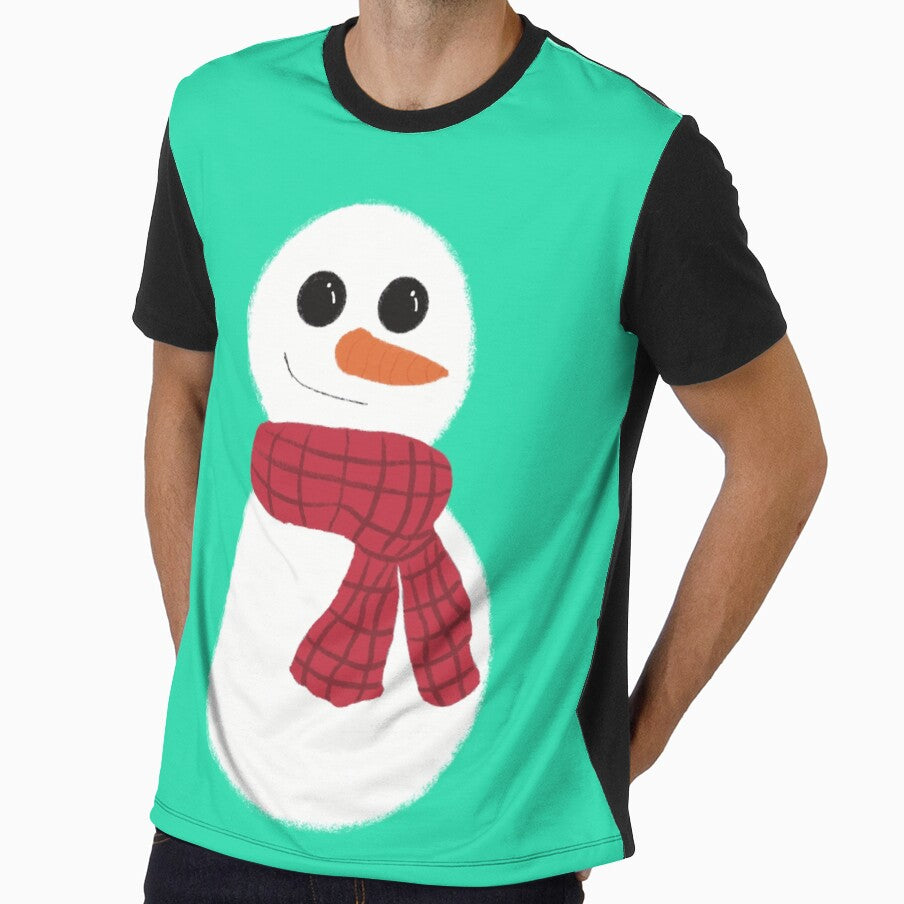 Cute Snowman Christmas design by Colzo Art