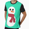 Cute Snowman Christmas design by Colzo Art