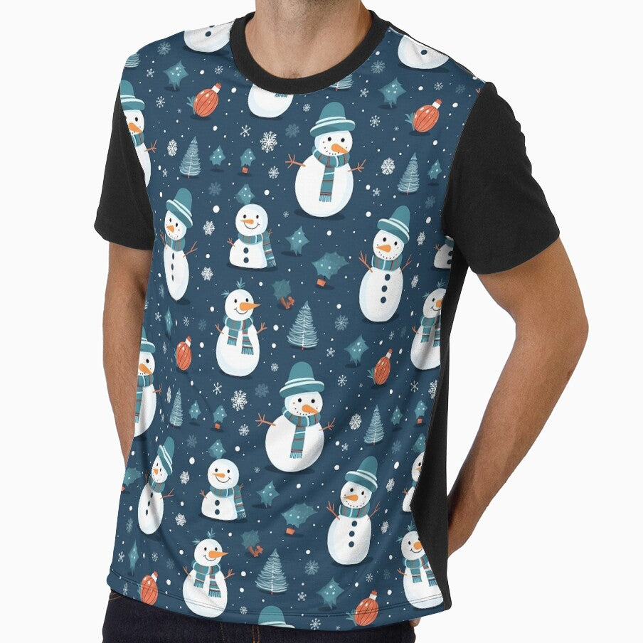 cute snowman smiling pattern by Trendy-Artistry