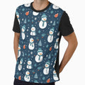 cute snowman smiling pattern by Trendy-Artistry
