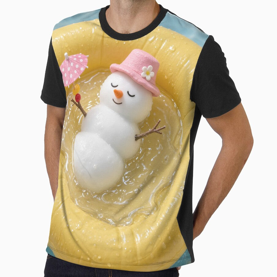 Aesthetic Cute Snowman Summer Pool Float by Zenther
