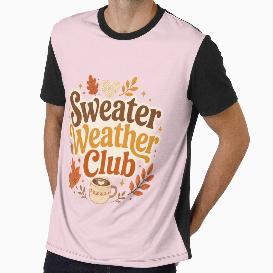 Sweater Weather Club Cute Cozy Fall Design – Soft Ballet Pink by Bright Little Things