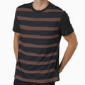 minimalist brown and black dark academia organic stripes by neopop