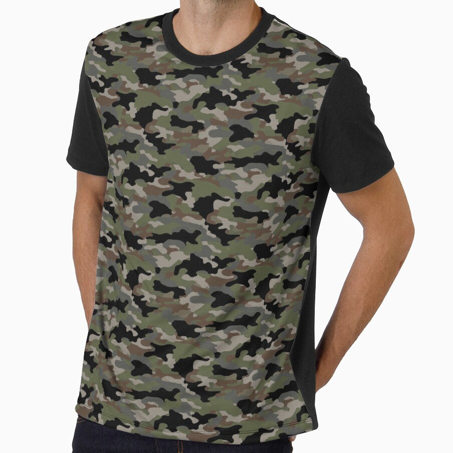Camo Woodland Camouflage Green Brown by gulsumkiyan