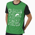Hygge Christmas With Santa White Green by Ashberry2