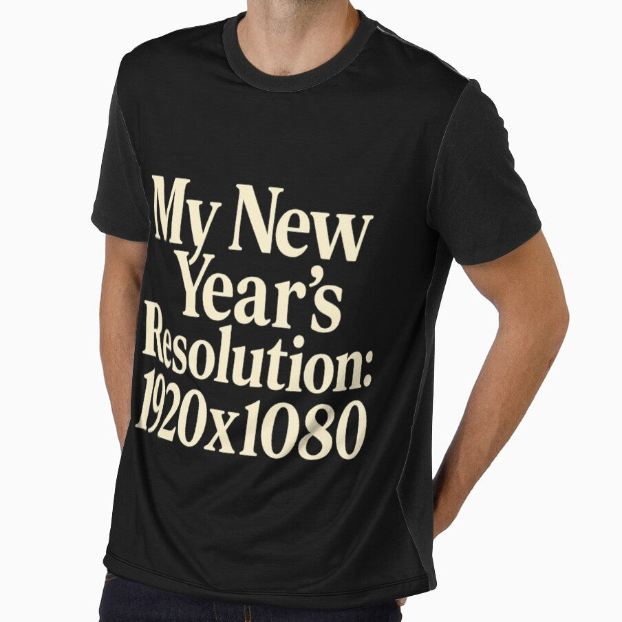 New Year Resolution 1920x1080 Gaming Meme Tee by PunchDrop