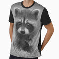 Black and White Cute Baby Raccoon Animal by TheWildFlix