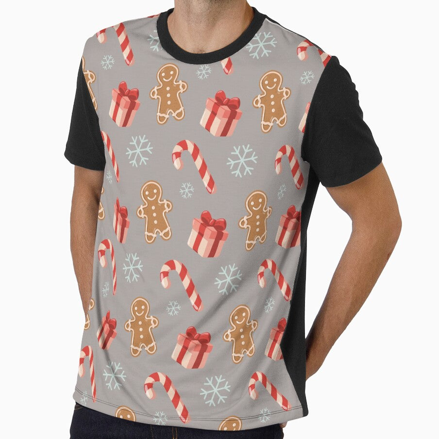 Christmas Candy Cane and Gingerbread Pattern by EvLip-Artist