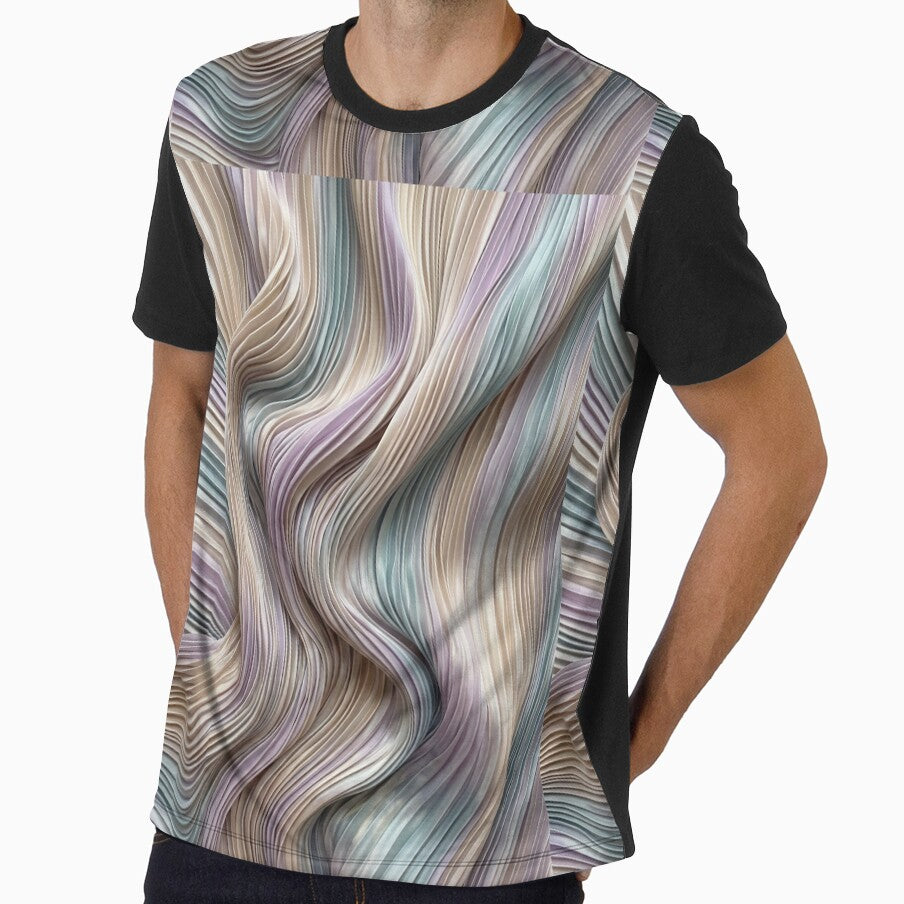 Iridescent Silk Waves | Elegant Pastel Abstract Fabric Texture | Luxury Flowing Satin Art by AP Digi Store
