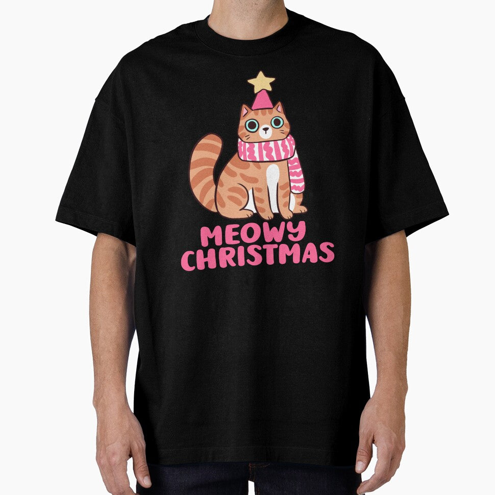 Meowy Christmas cute Christmas cat illustration by Yarafantasyart