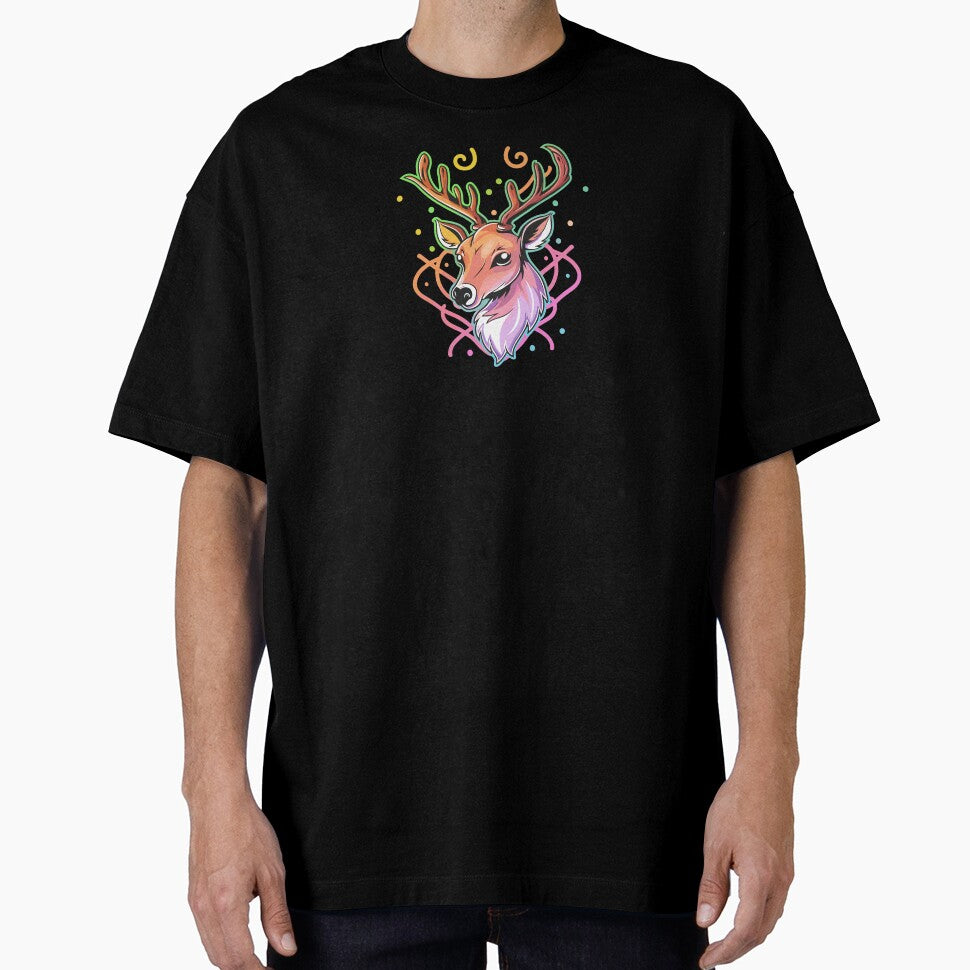 Merry and Bright Pastel Reindeer : Whimsical Festive Radiance by ArtfulNook