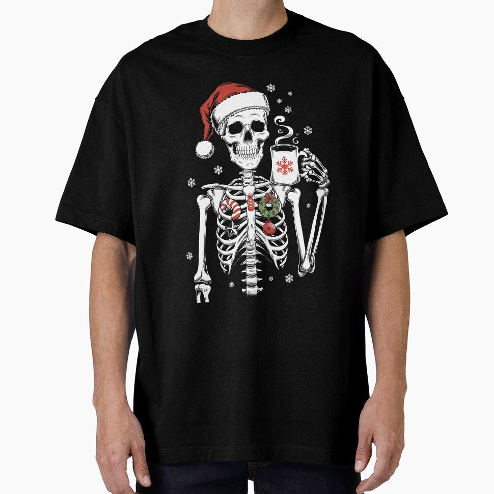 Christmas Skeleton, Christmas, Dead Inside, Gift for her, Christmas Holiday by VibrantCraftsCo