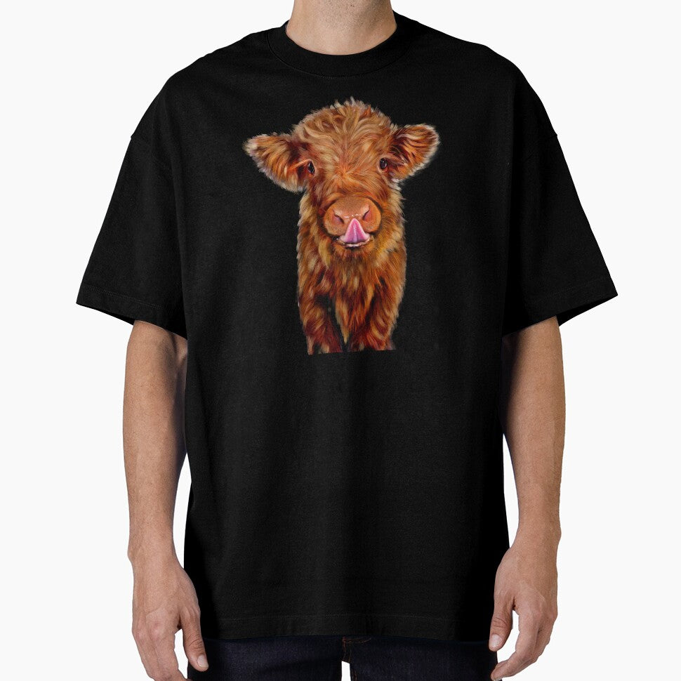 Baby Highland Cow Drawing Scottish We Coo by iPOPit