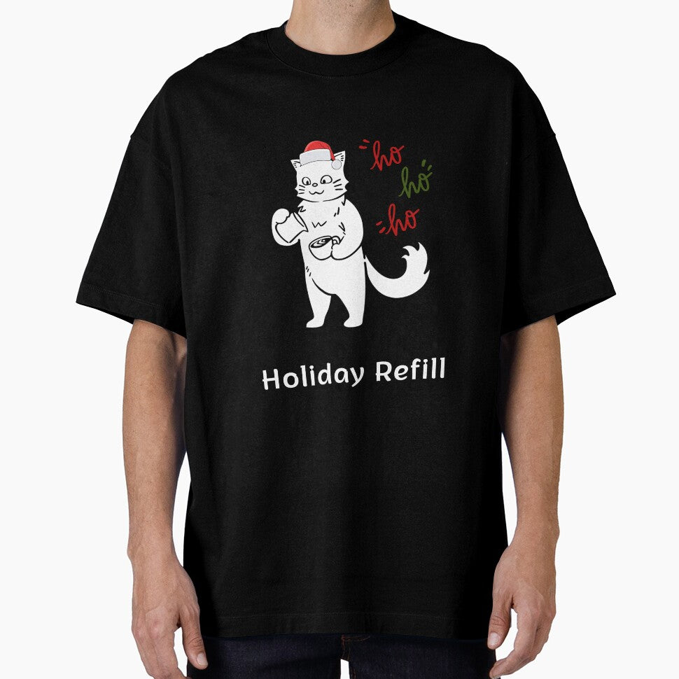 Holiday Refill | Espresso Yourself Cats | Funny Christmas Coffee Cat by ContigoART