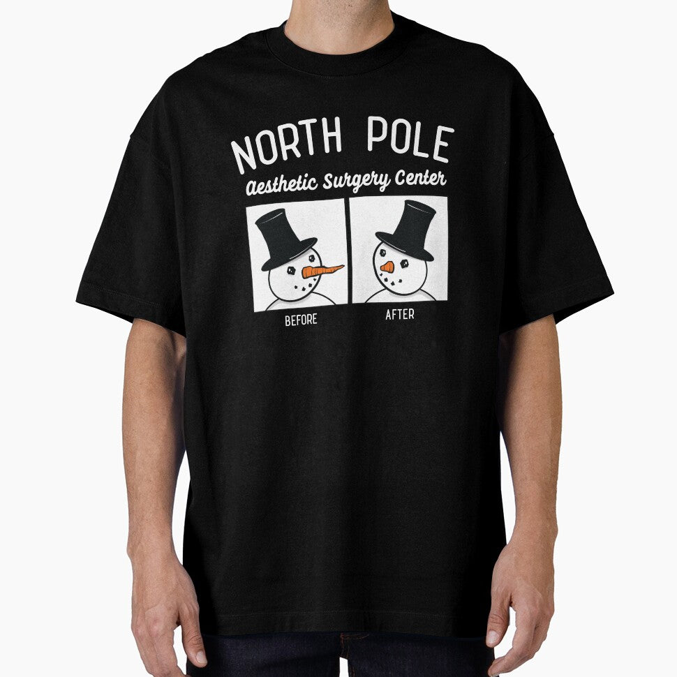 Funny Snowman North Pole Aesthetic Plastic Surgery Holiday Design by LADGraphics