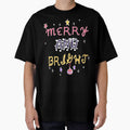 Merry and Bright Christmas Typography | Cute Festive Holiday by PrintistryArt