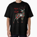 Merry and Bright - Botanical Christmas Reindeer Holiday by HolmesMillie1