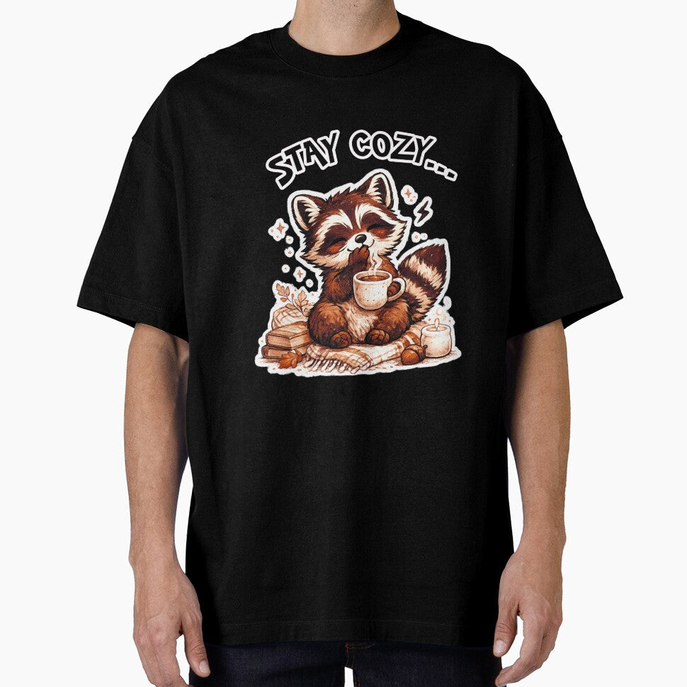 Cute Cozy Raccoon Design by StyleBloomes