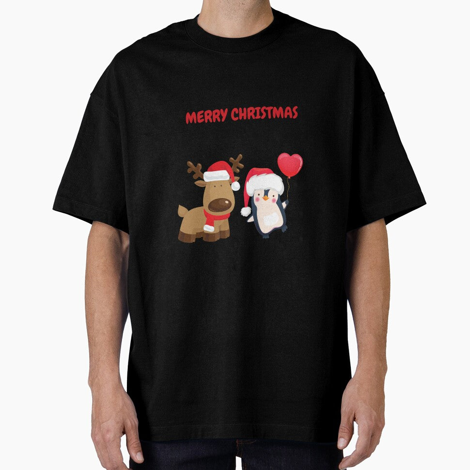 Cute Reindeer with Penguin with heart by Pandoras-Boxx