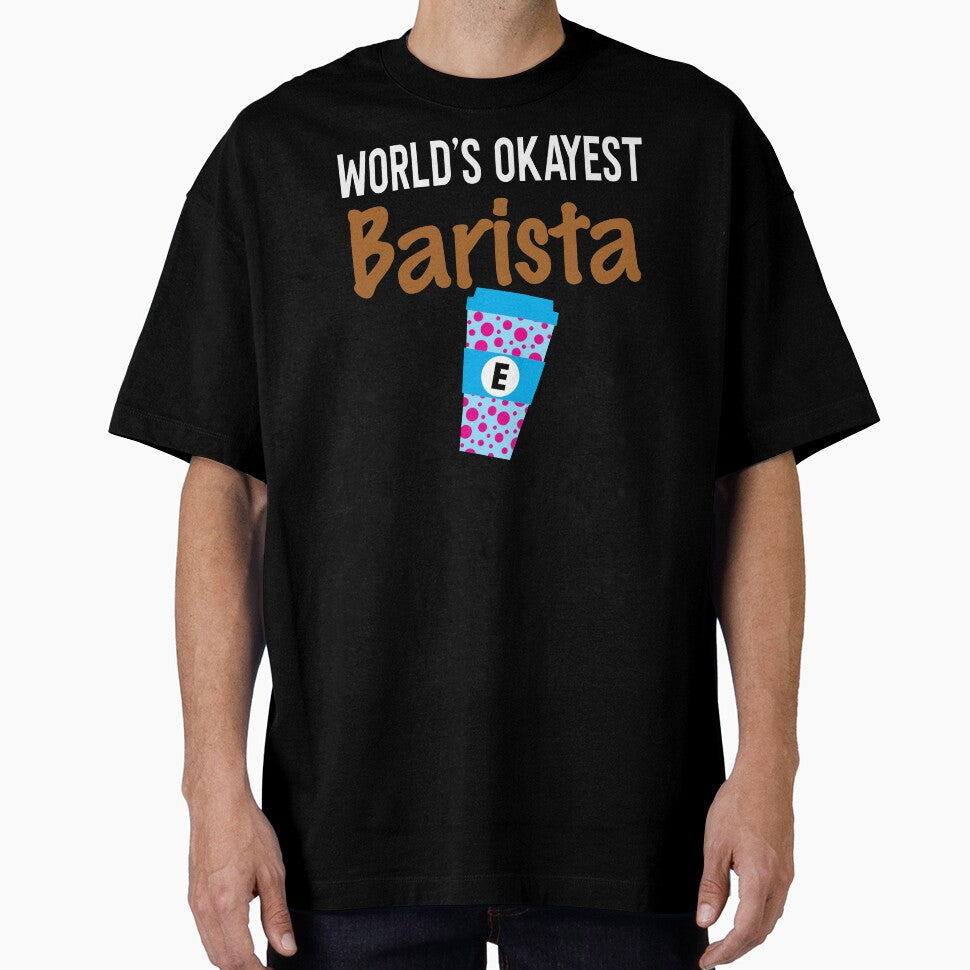 World's Okayest Barista Monogram E by ZiesMerch