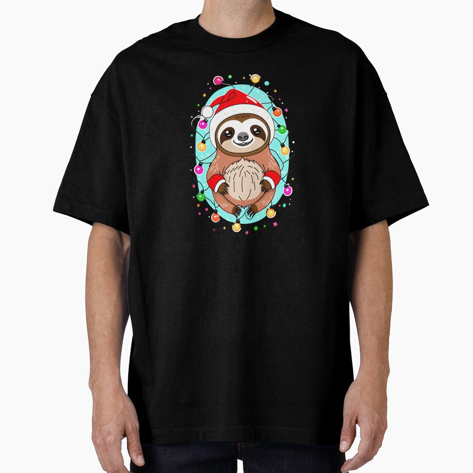 Sloth Santa With Christmas Lights by Itsheartshop