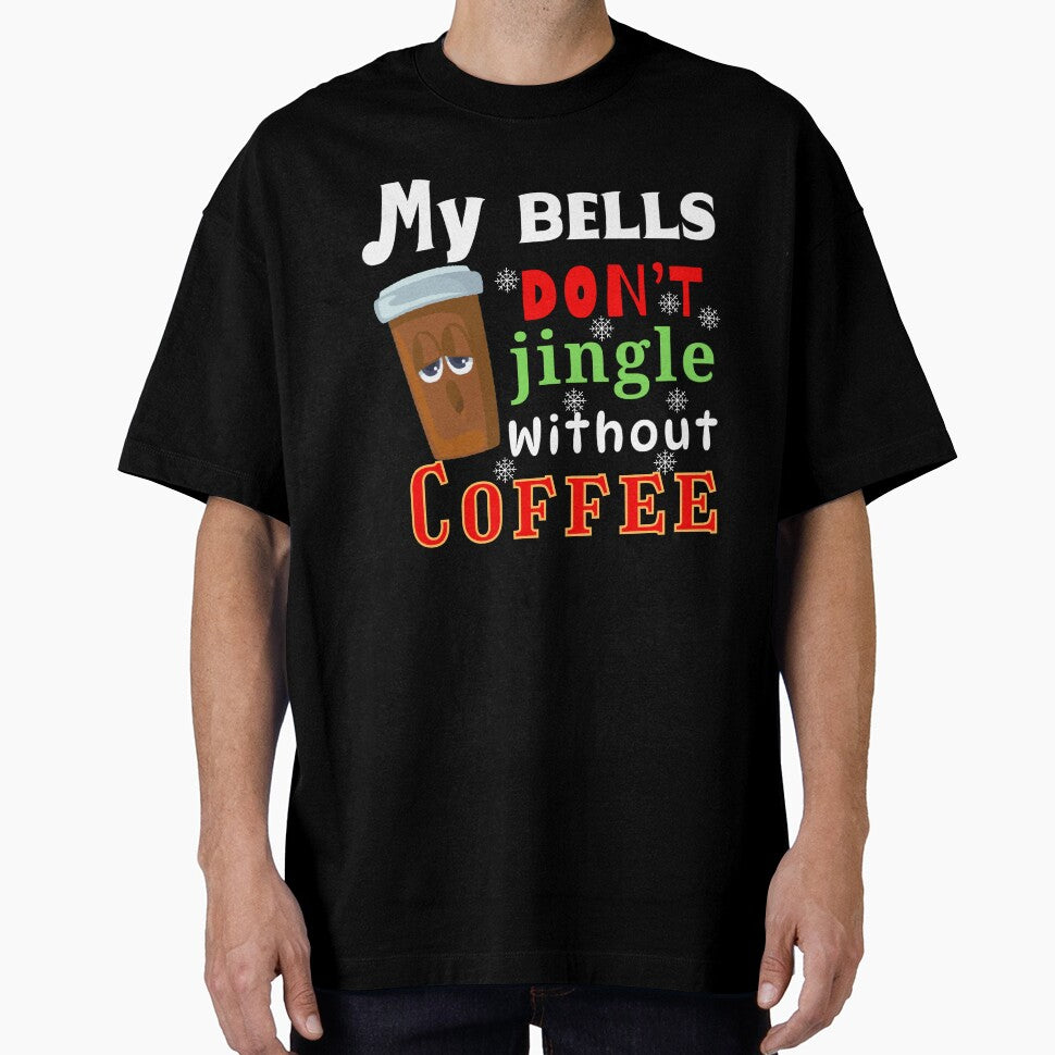 Retro my bells don't jingle without coffee funny quote by Lovemountain