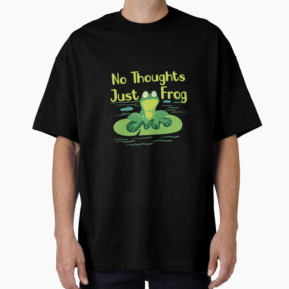 "No Thoughts Just Frog_ Humorous Frog Saying   _Frog Lover Gift" by adarth