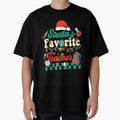 Groovy Xmas Favorite Teacher Santa's Hat Christmas Lights by TGMerwin